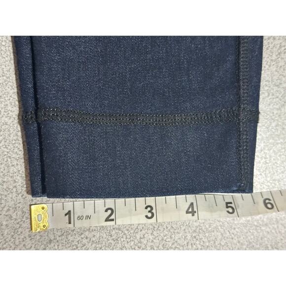 Tory Burch Sz 28 Pull On‎ Stretchy Denim Legging Dark Wash Jegging Elastic Waist - Picture 6 of 14